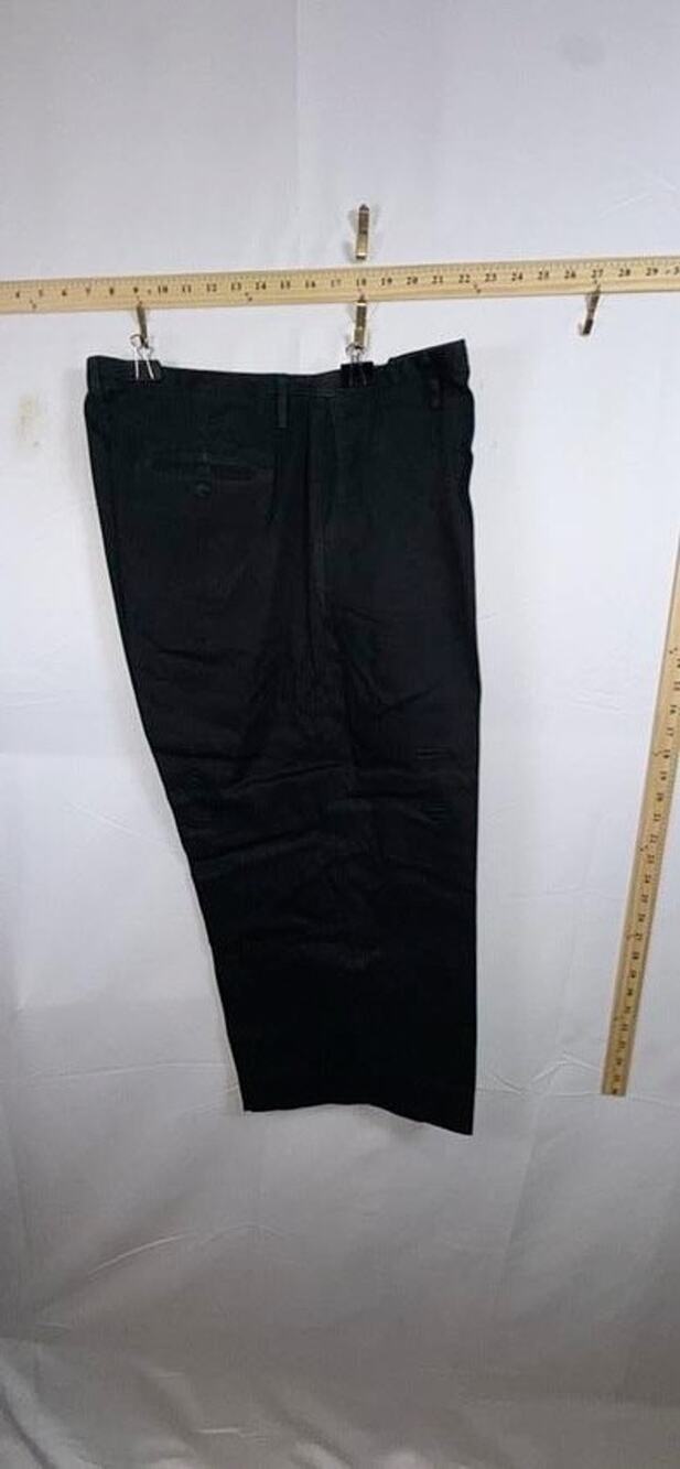 Vtg 90s Carolina Blues Plus Pants Womens 20W Black Trousers Heavy Starch Slacks